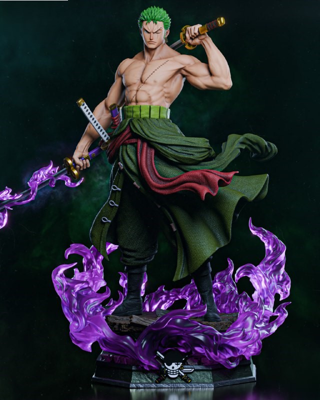 Roronoa Zoro - Statua 3D da Collezione