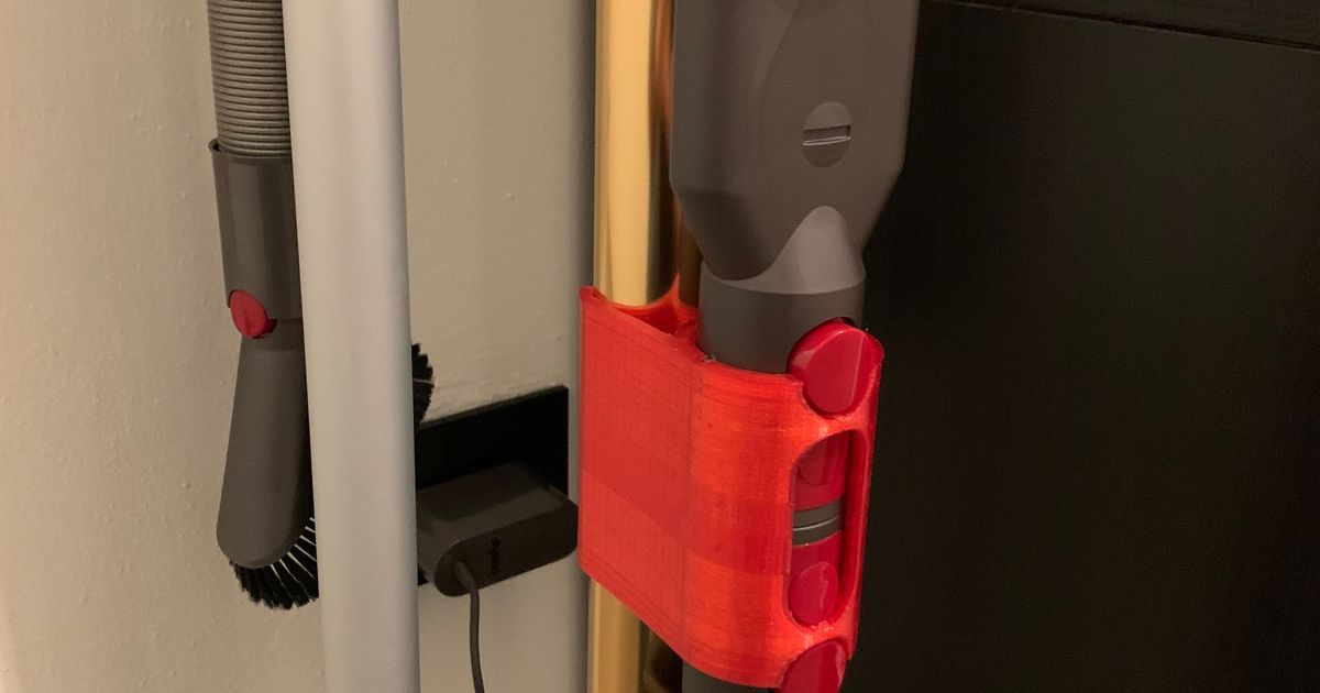 Double dyson accessory holder for extension wand by MINILab3D