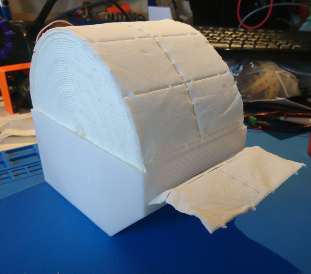 Cotton pads (Zelletten) dispenser