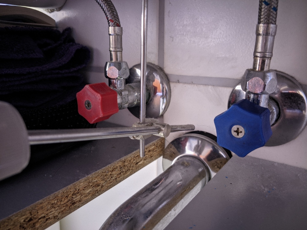 Cap for angle valve with thread / Kappe für Eckventil mit Gewinde