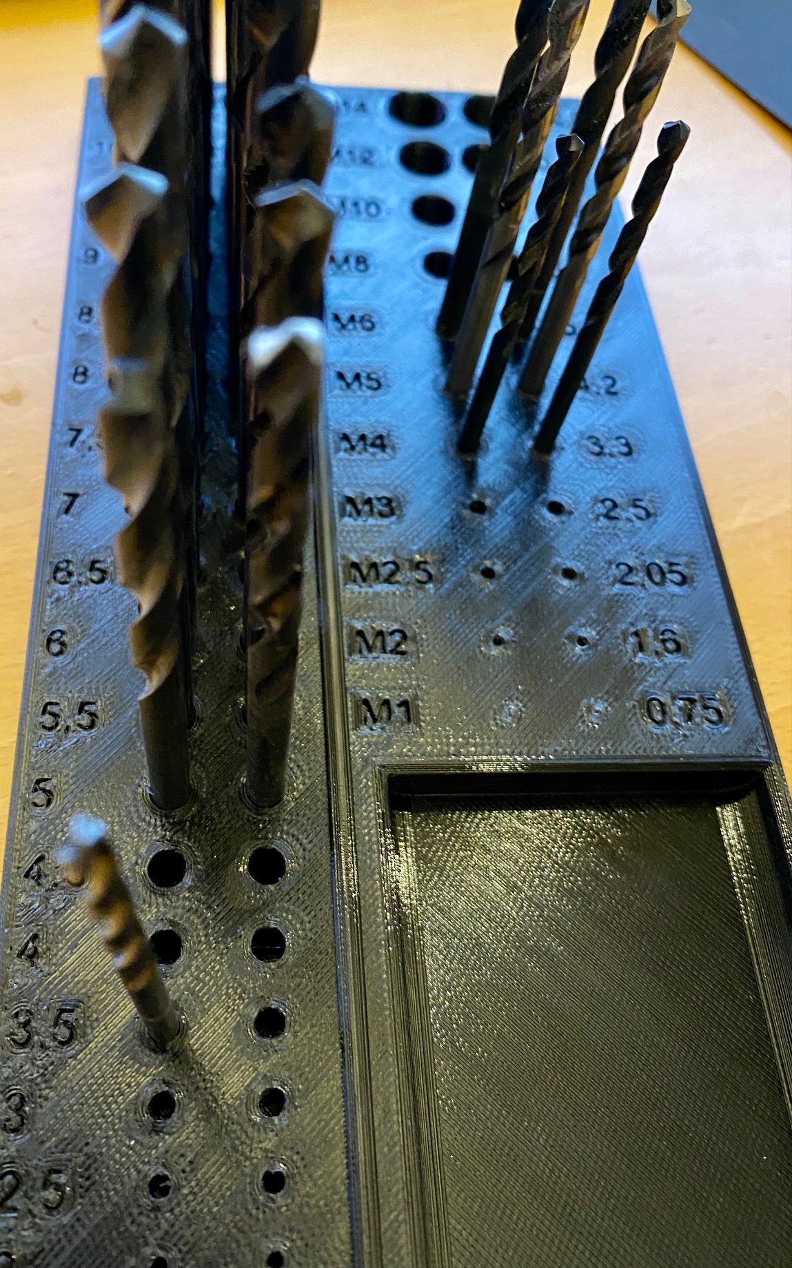 DrillBit Organizer metric