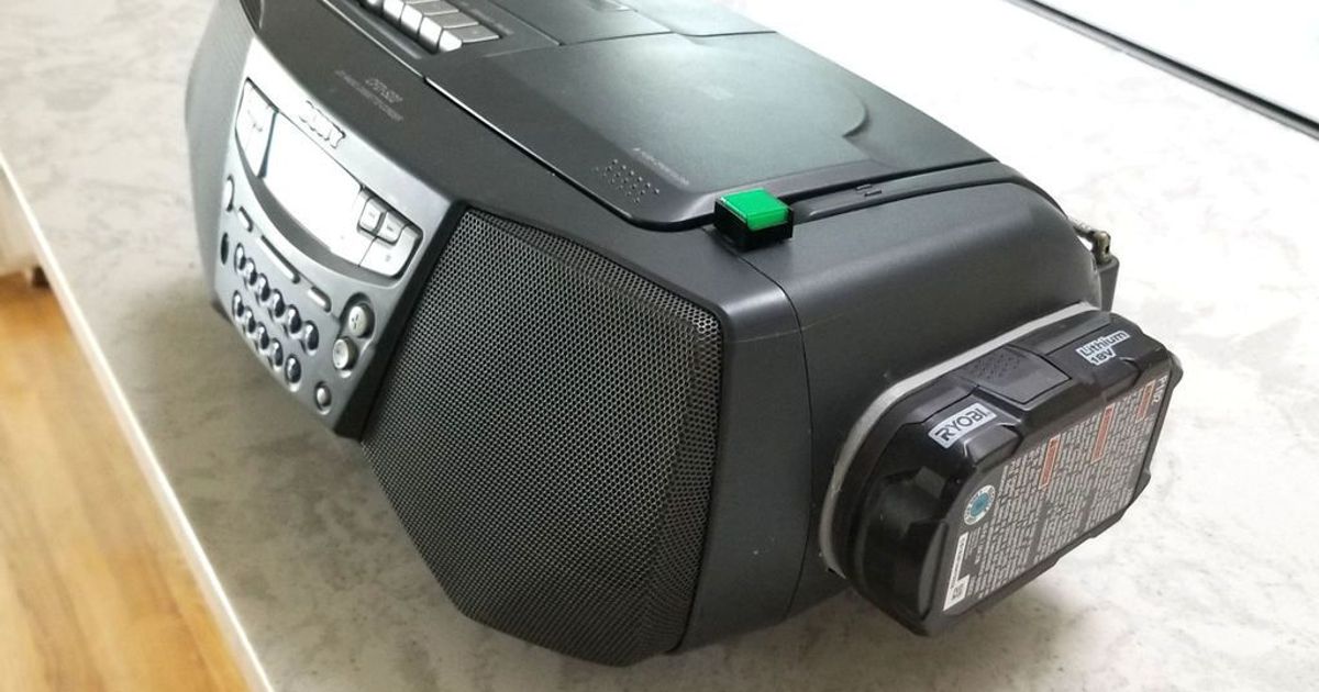 Ryobi portable radio outlet