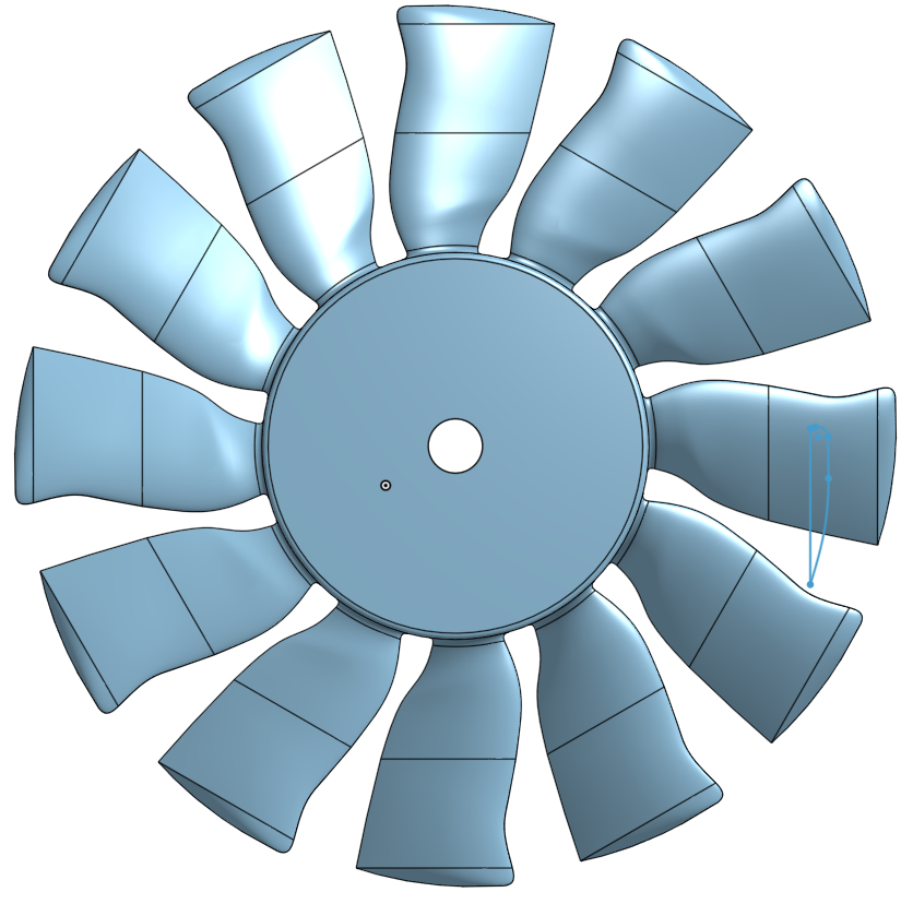 90mm EDF 12blade Propeller