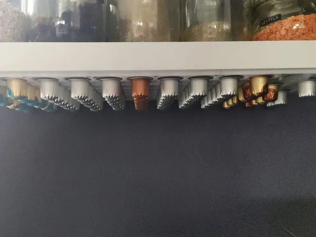 Nespresso coffee capsule cup holder