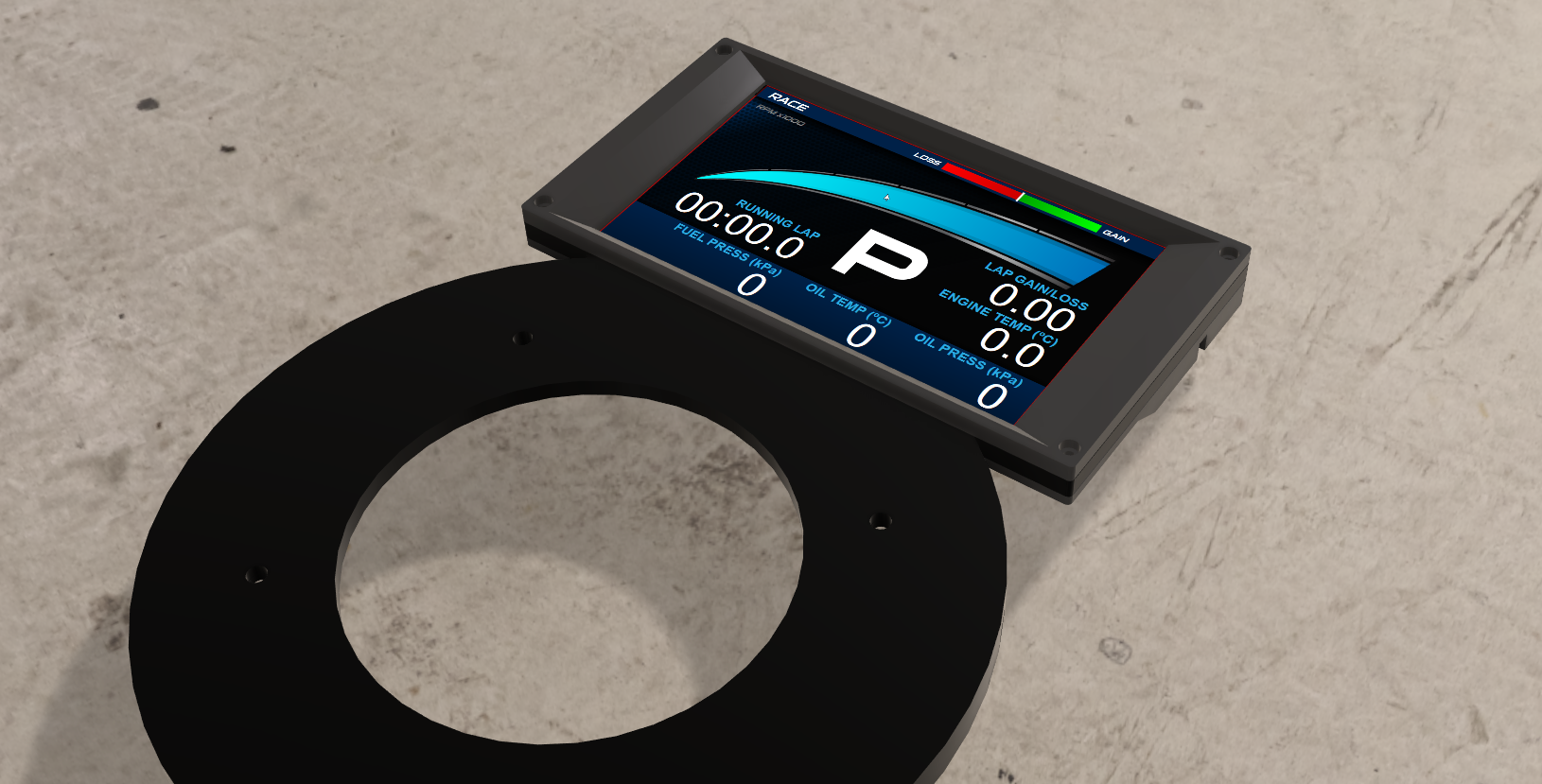 Simhub - Vocore 4.3" Thrustmaster T300/T500/TS-PC Racer/TS-XW Dash