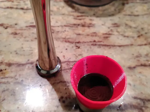 Coffee Funnel to refill nespresso capsule