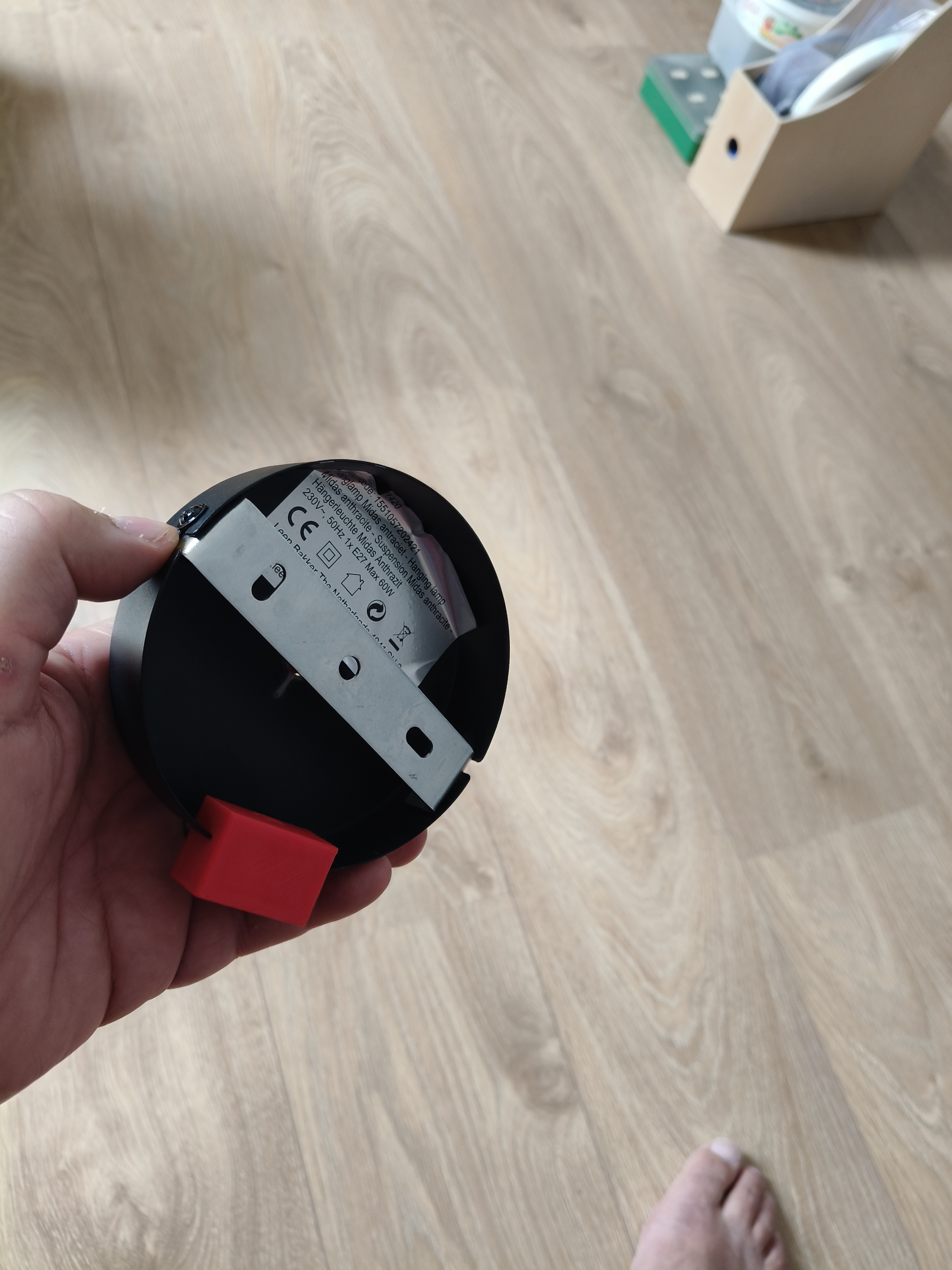 Drill guide for wire outlet lamp fixture