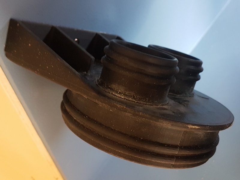Dust collection adapter DN100 - 2*DN40