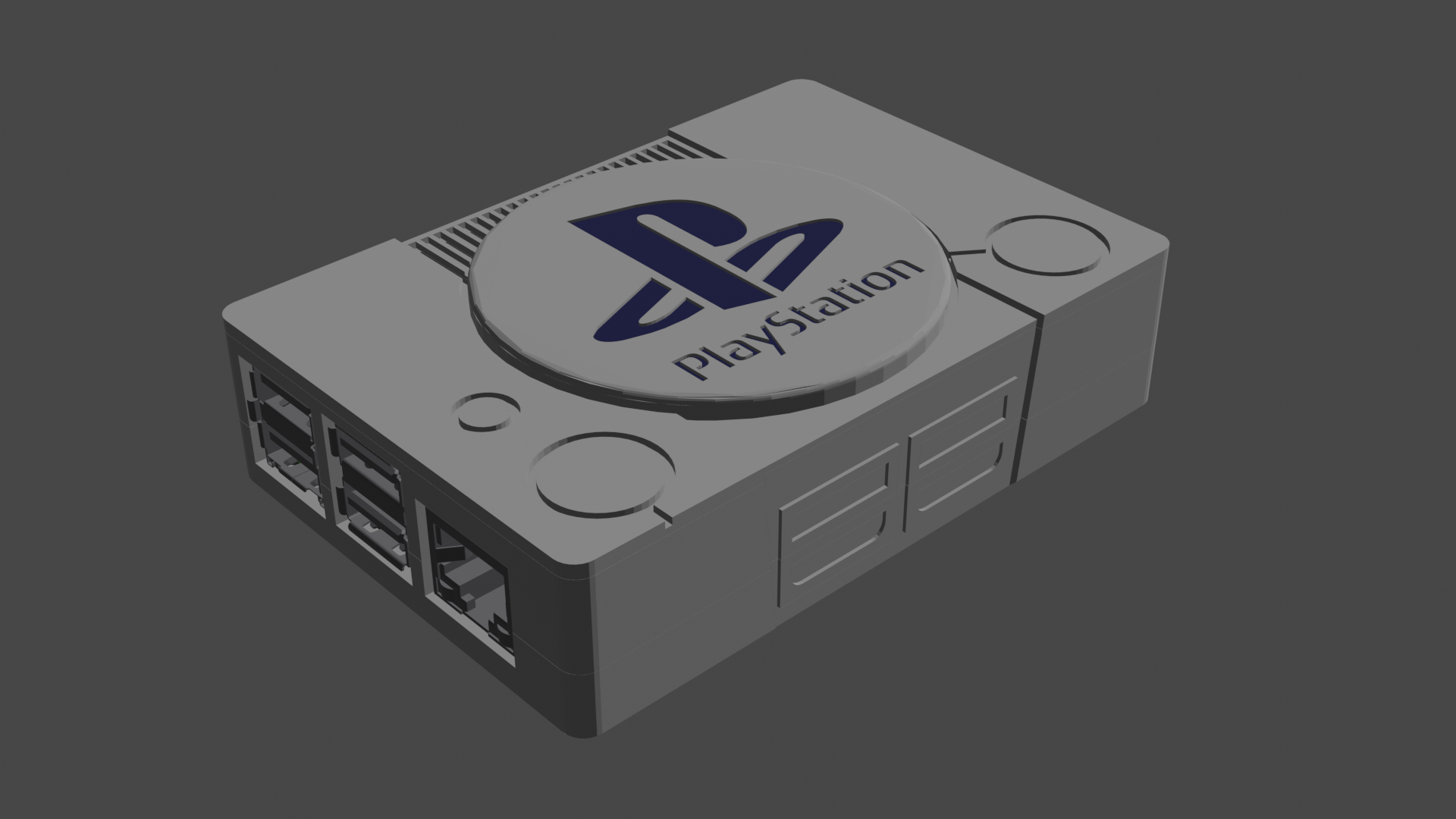 Raspberry Pi 4 Playstation Case By Golden4 | Download Free STL Model ...