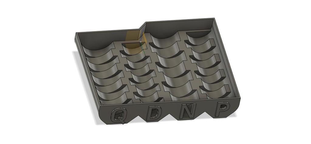 Pocket coin counting tray