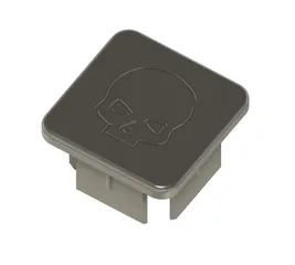Skull Plug for square tube profiles 40x40x4
