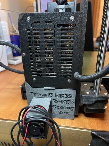 Prusa i3 MK3S Rambo mother board cooling with fan