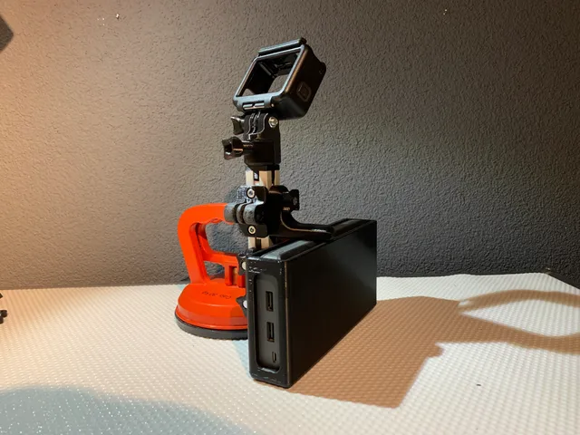 GoPro fixing with battery extension