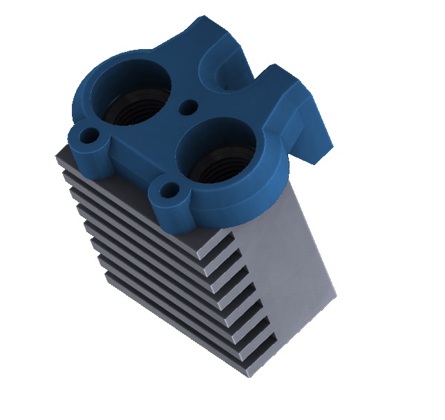 Holder Cyclops aluminium cooler dzino3D 2020v4