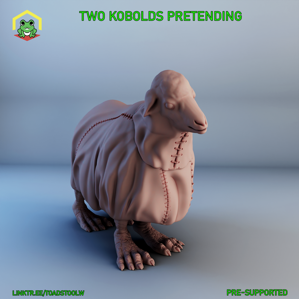 Two Kobolds pretending to be a sheep