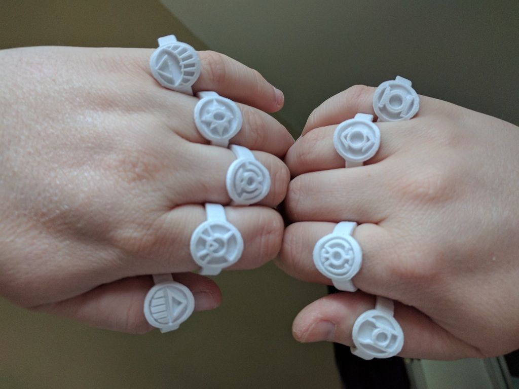 Lantern Corps Rings