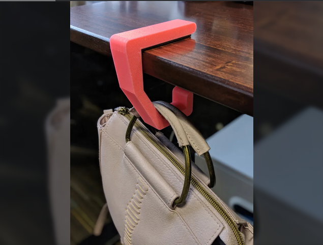 Miniatura 2 do modelo 3D purse hook