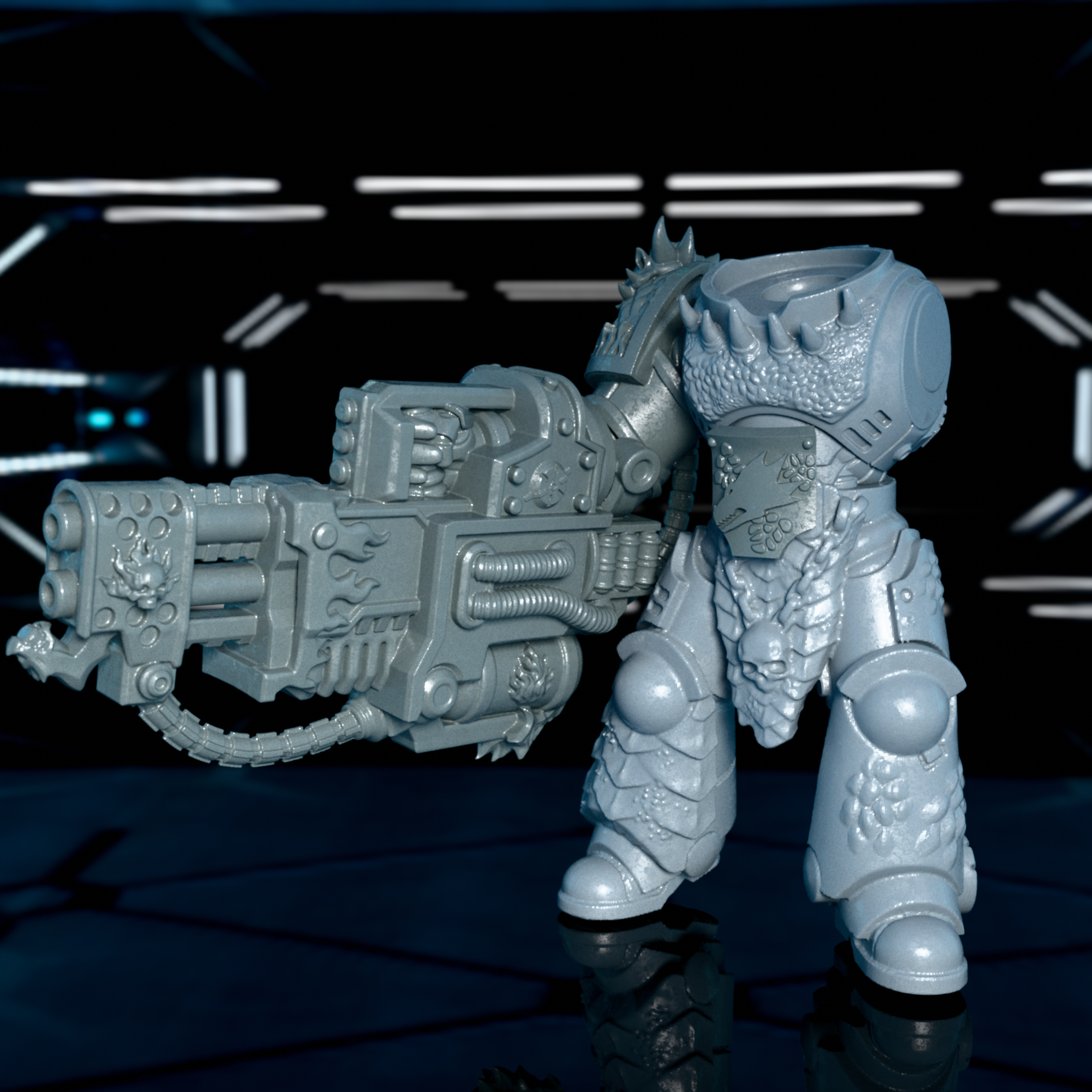 Drakefire Legion – Scale Armor Upgrade Kit STL | Salamander-Style Bits Pack