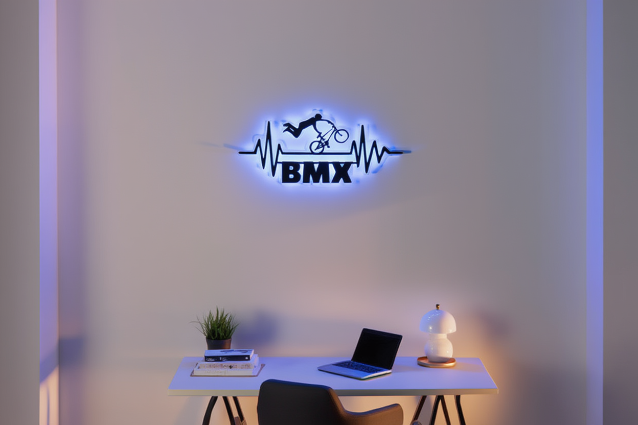 BMX LED Wall Art - Heartbeat Edition 3D model