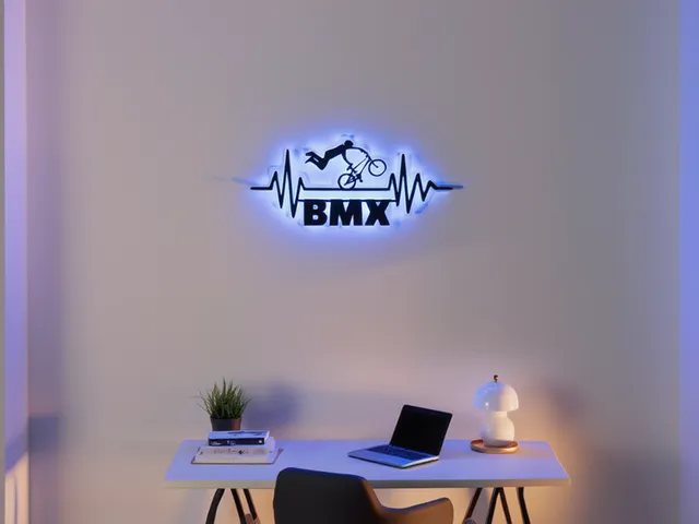 BMX LED Wall Art - Heartbeat Edition