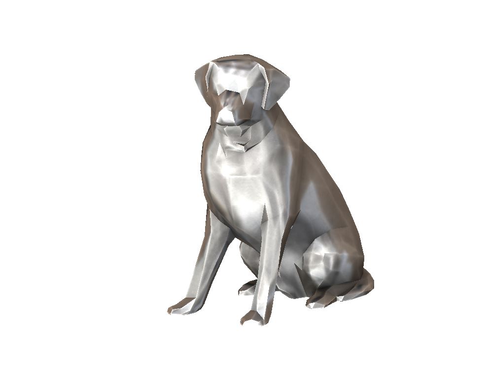 Labrador low poly