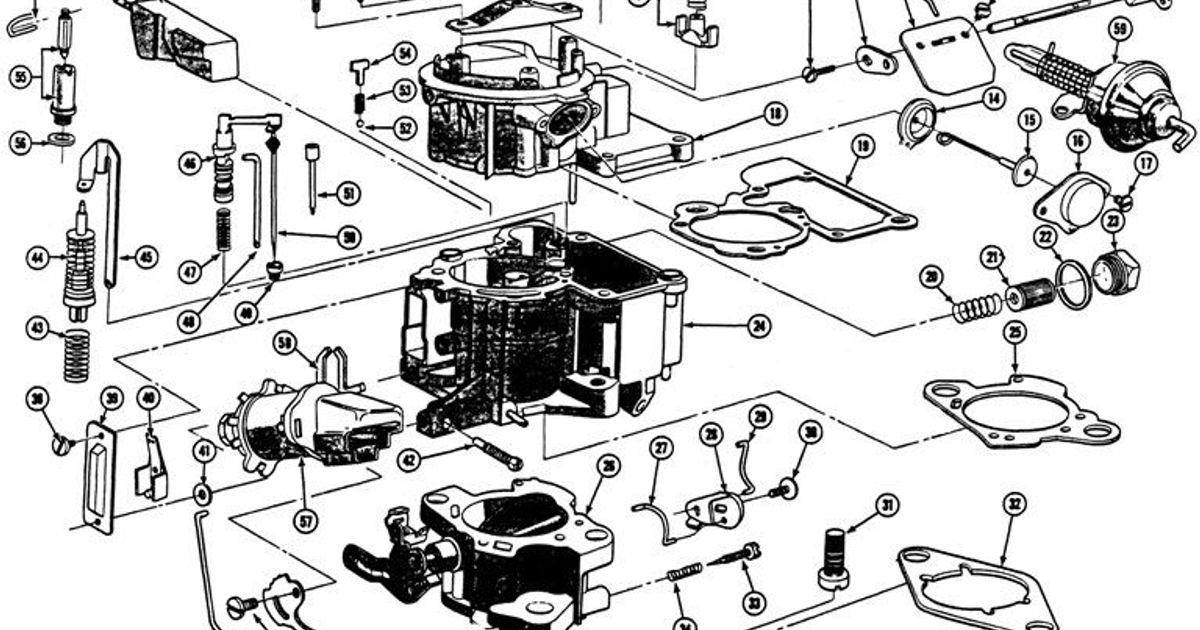 Rochester MonoJet Carburetor Main Body Gasket By CheeseBurger Download Free STL Model