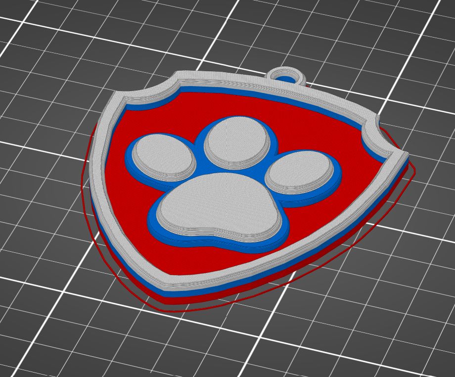 🐾 Paw patrol Ryder badge - color change print