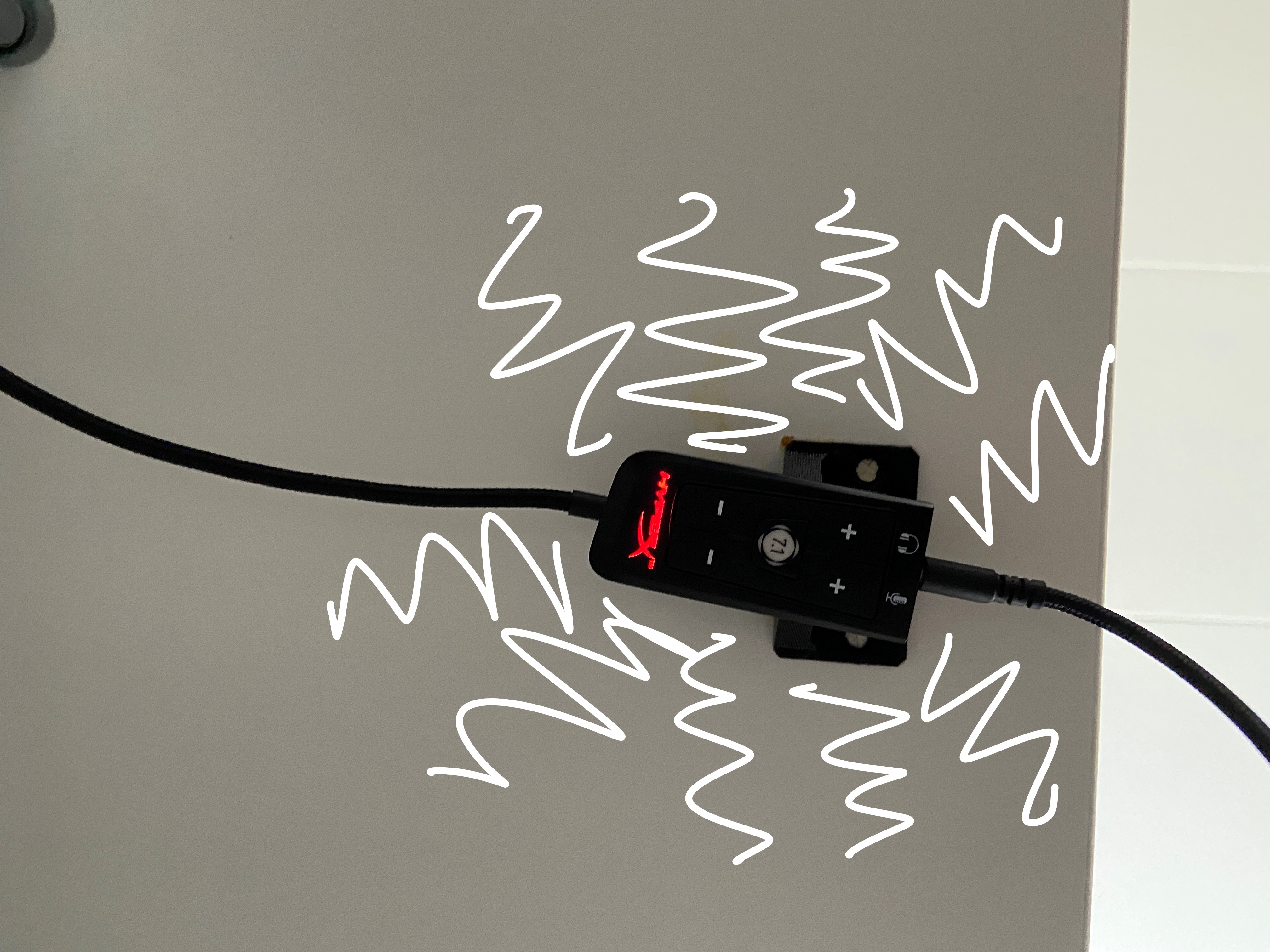 Hyperx cloud headphone  module desk clip — miniatura 2