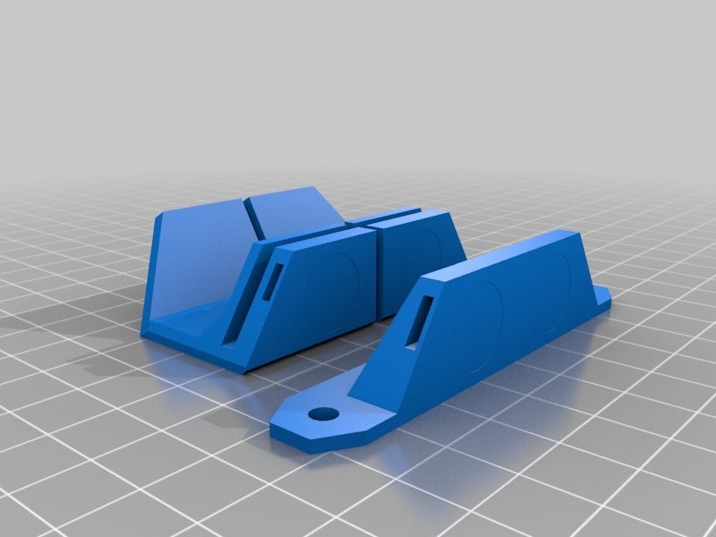 Prusa lack enclosure handles redesign to fit 20x6x1,5mm magnets
