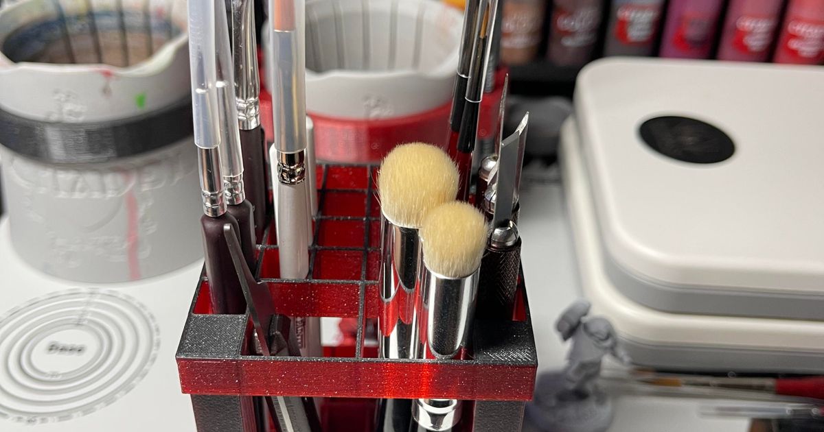 Brush stand by Sadin Download free STL model