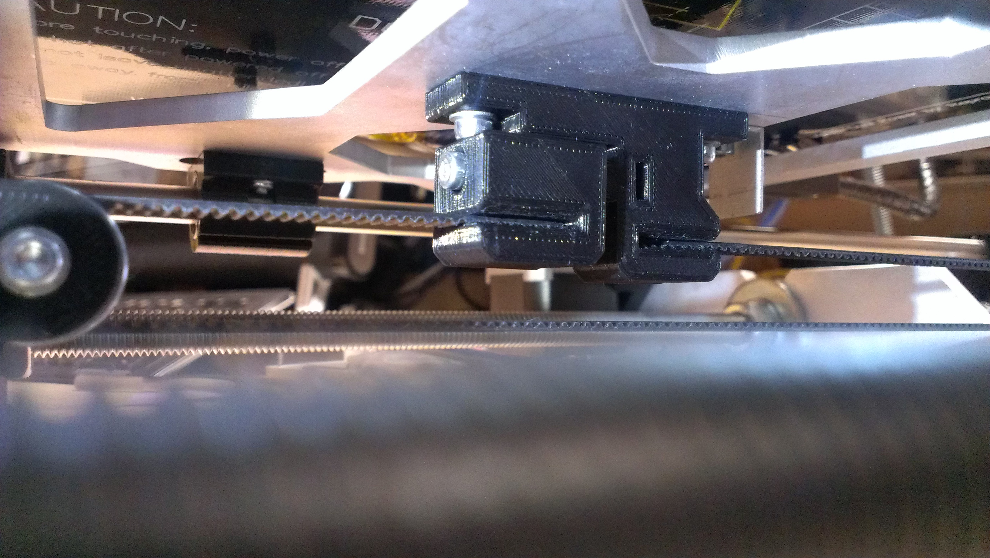Prusa i3 adjustable Y belt holder