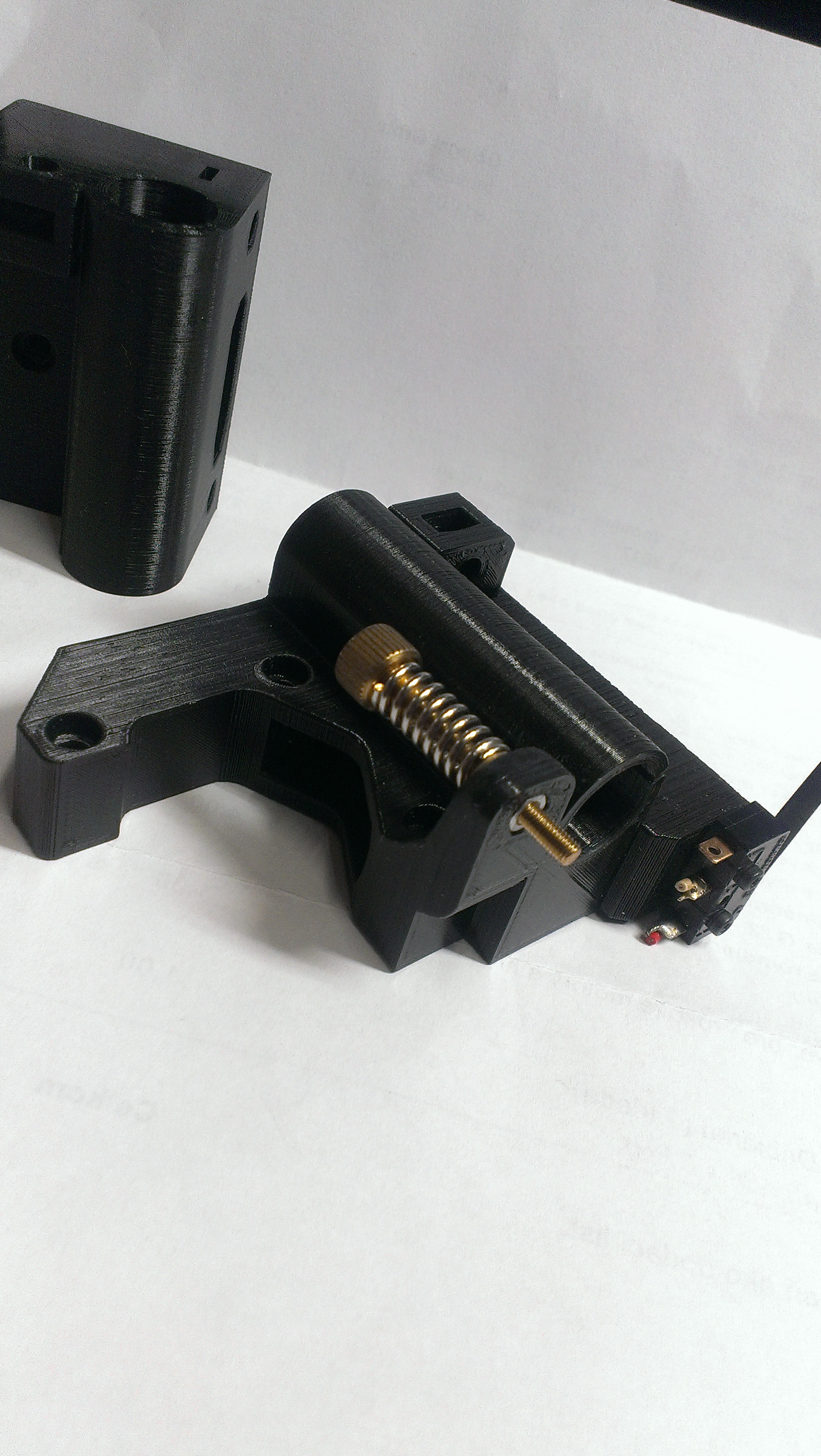 Prusa i3 X end motor+stop end, X end idler