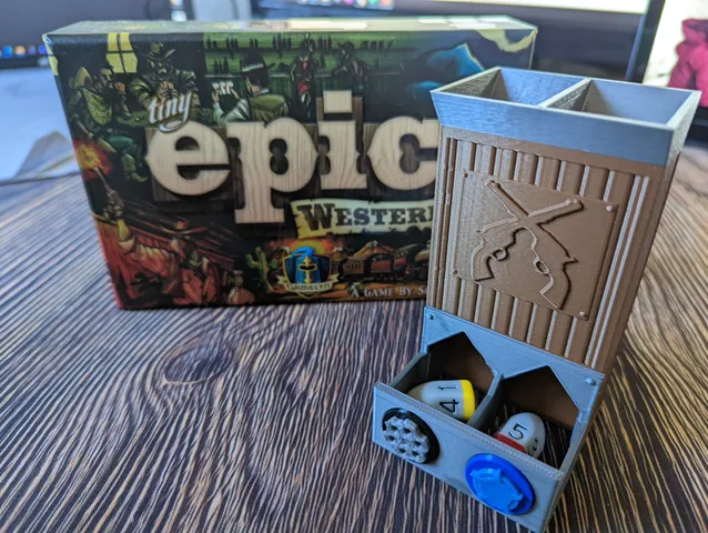 Tiny Epic Dice Tower for Tiny Epic Western v2.0