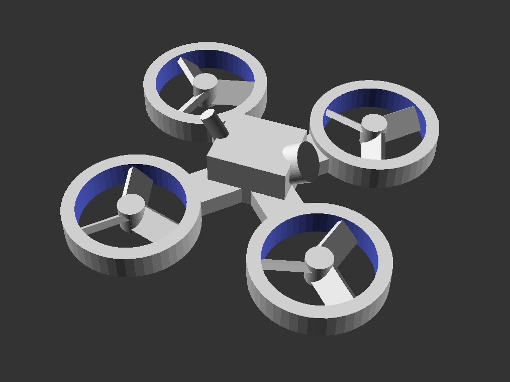 Racing Quadcopter Keychain