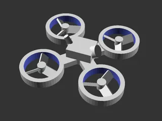 Racing Quadcopter Keychain