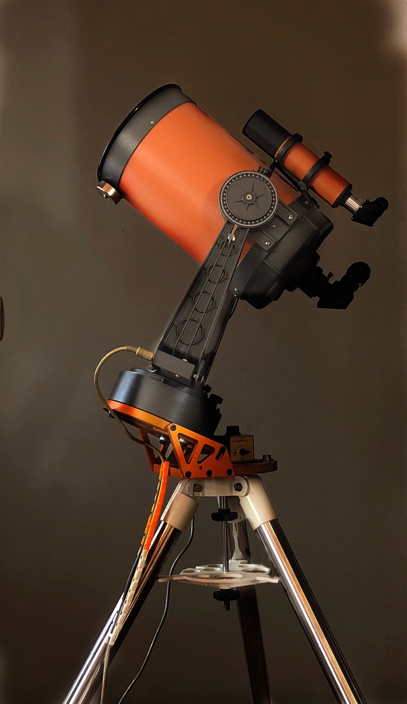 Celestron 8 Orange tube Fork mount with custom wedge