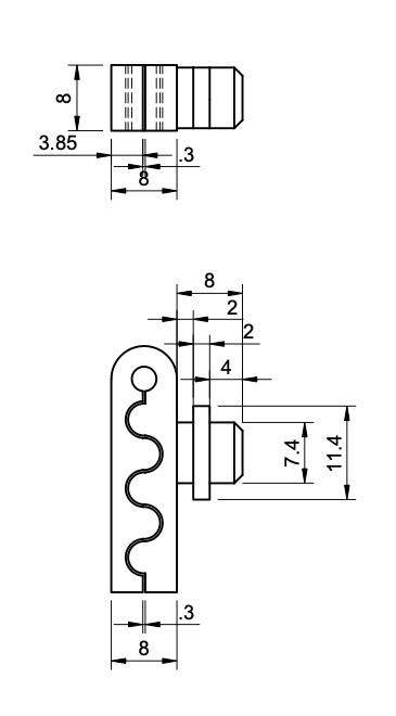 Vinyl Curtain Hook for 30mm Aluminum Frame by Sknown | Download free ...