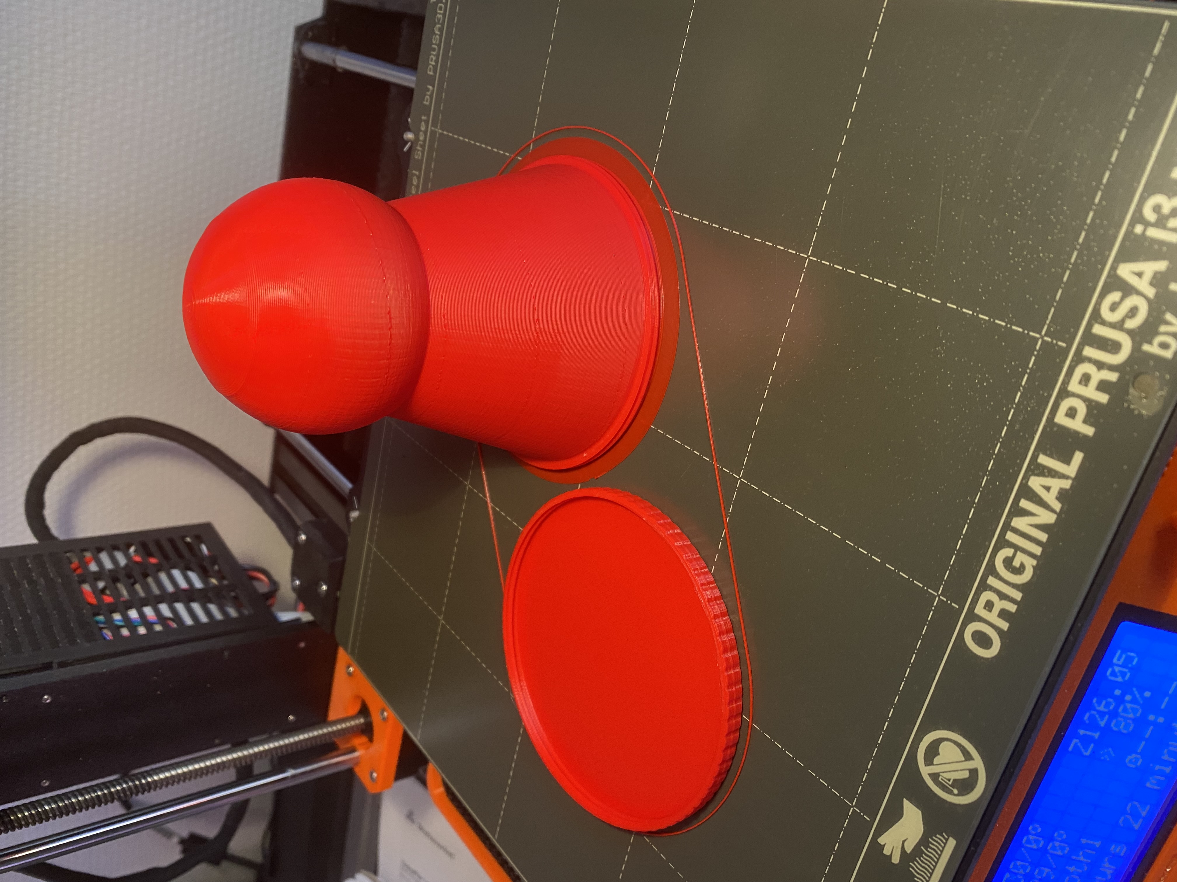 Game Piece box with threaded lid