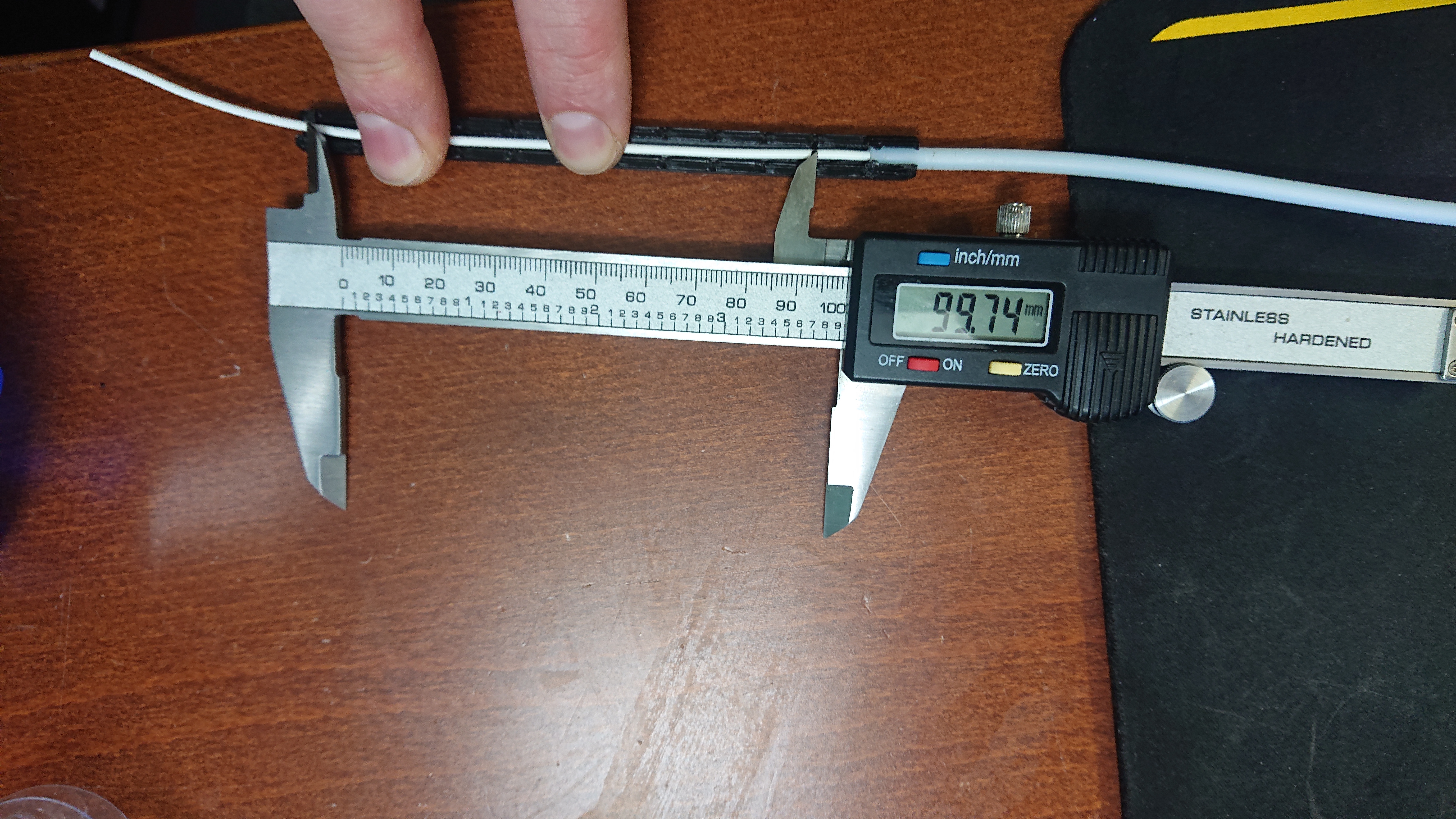 Extruder step calibration aid