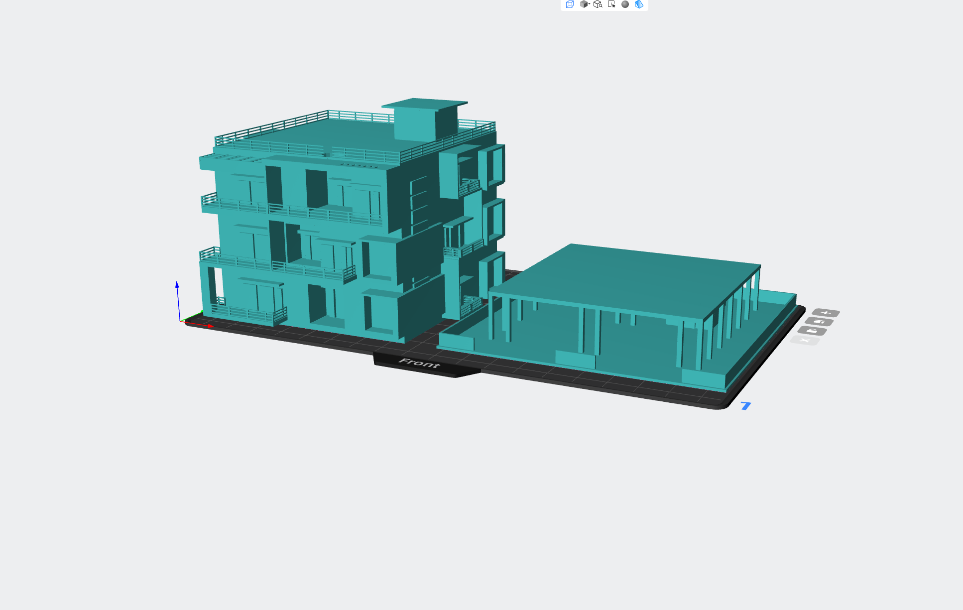 Edificio construcción - con base