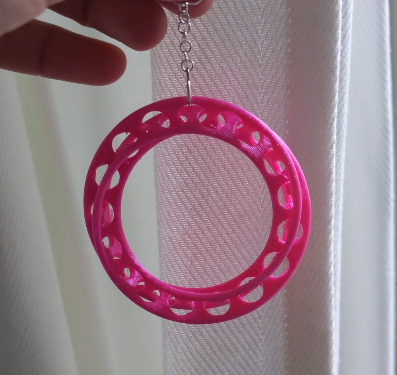 Mobius rings earring