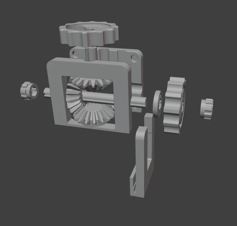 Fun gear control knob for prusa mk3s+ by Ac | Download free STL model ...
