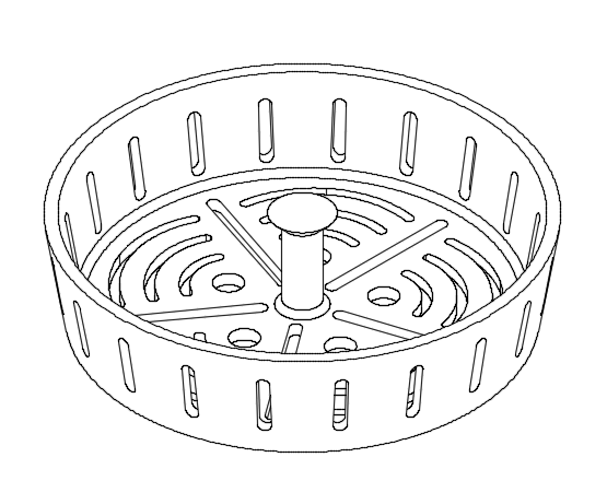 Miniatura 2 do modelo 3D Sink drain strainer