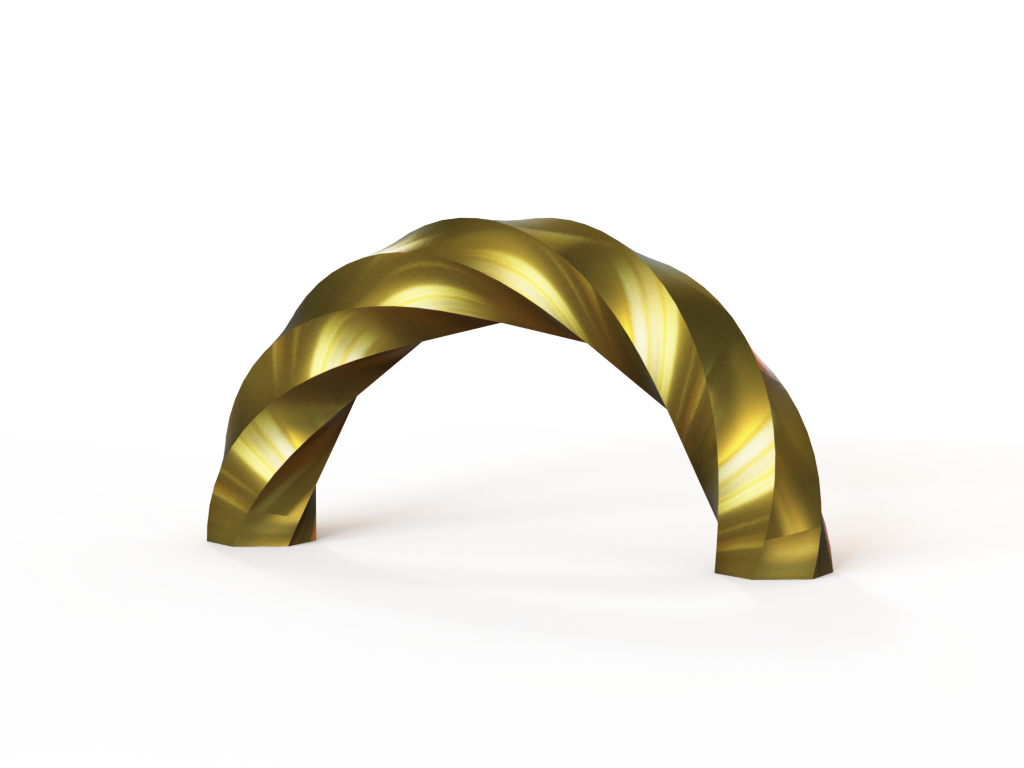 Twisted Polygon Arches