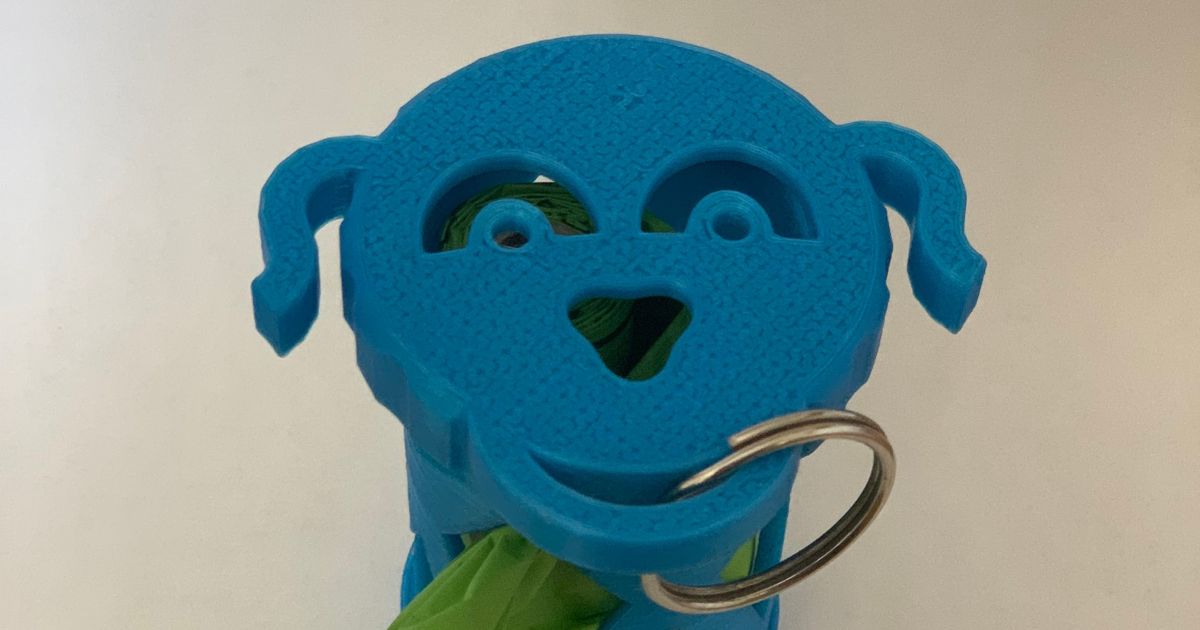 Dog poop bag holder with clips by Hurst Printing Co. Download free STL model