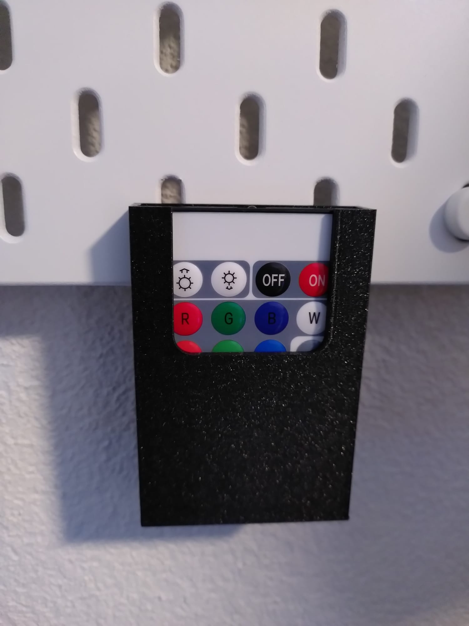 Ikea Skadis LED Remote Holder