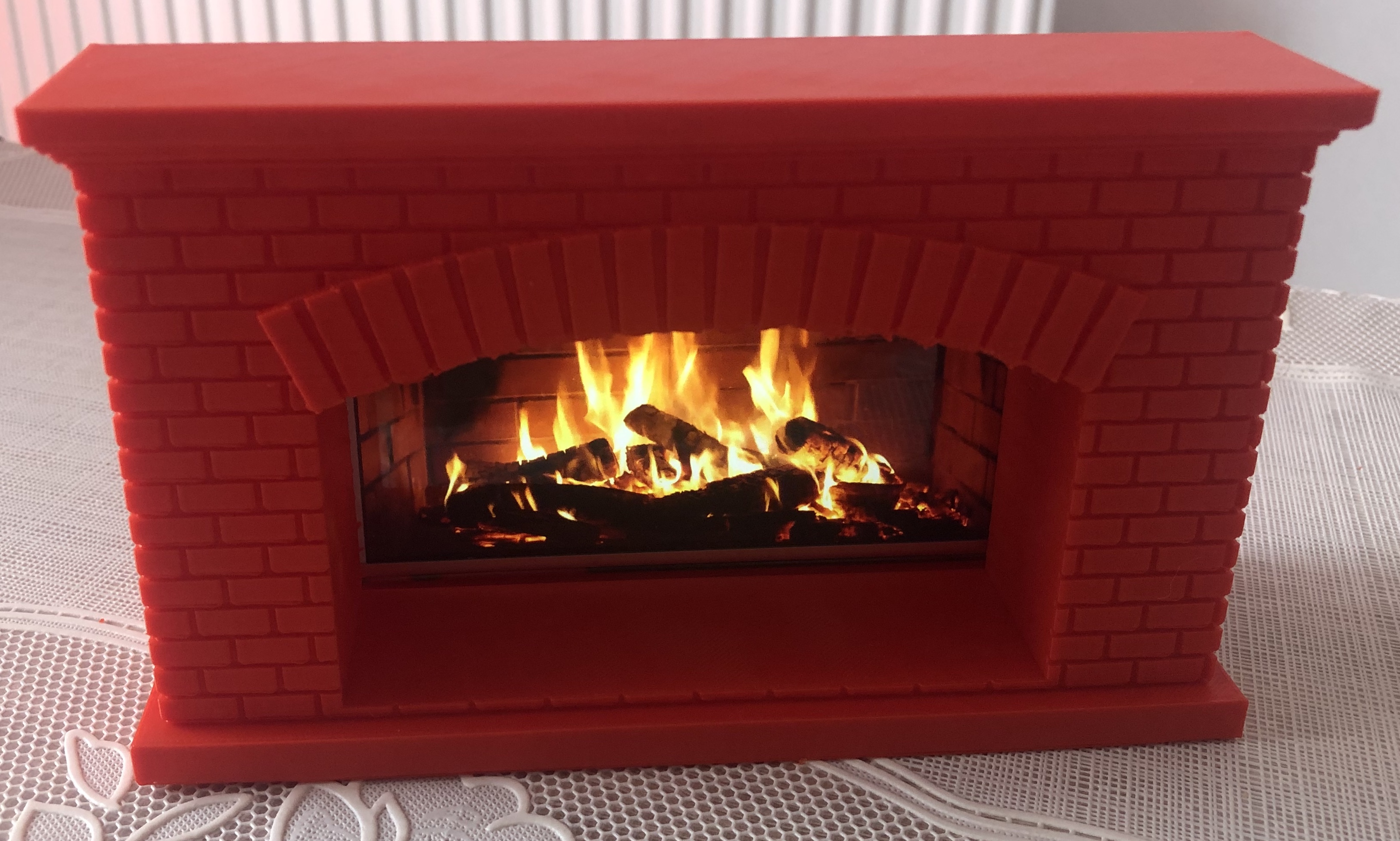 cozy fireplace