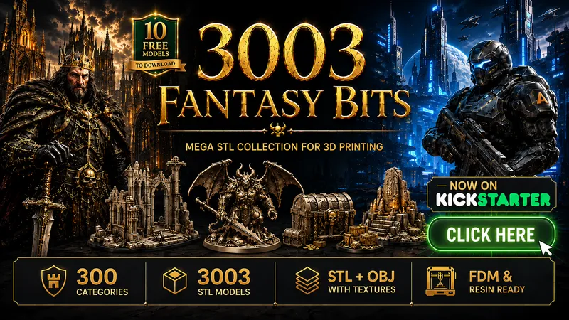 3003 Fantasy Bits Mega STL Collection