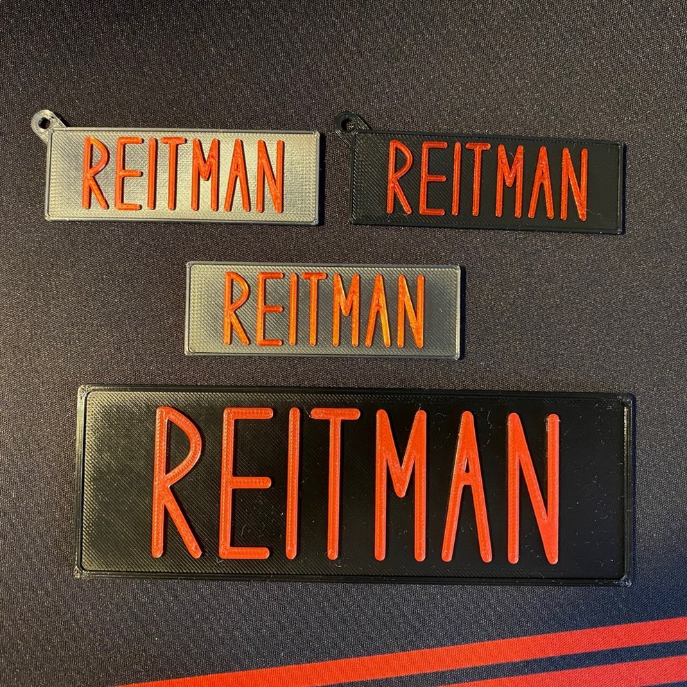 Ghostbusters Ivan Reitman Nametag Keychain