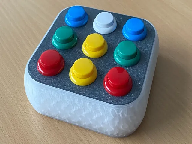 Arcade Button Box for ESP8266, ESP32, Arduino & Co (incl. WS2812b)